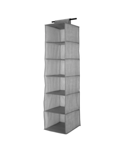 Simplify 6 Shelf Closet Organizer In Gray