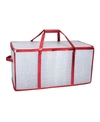 Simplify 128 Count Ornament Storage Organizer In Red