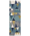 Surya Kennedy Kdy-3012 Bright Blue 2'6" X 8' Runner Area Rug In Bright Blue
