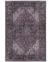 D STYLE CLOSEOUT! D STYLE TOVIA TOV03 PLUM 2'3" X 7'7" RUNNER RUG