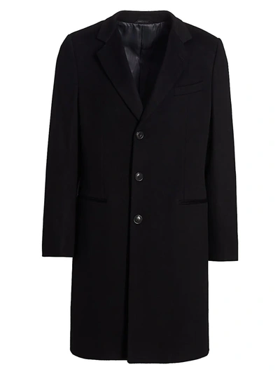 Giorgio Armani Men's Wool & Cashmere Top Coat In Black