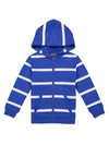 ANDY & EVAN LITTLE BOY'S STRIPED ZIP-FRONT HOODIE,400012669969