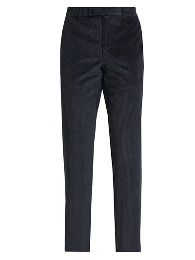 Saks Fifth Avenue Collection Frosted Corduroy Dress Trousers In Blue