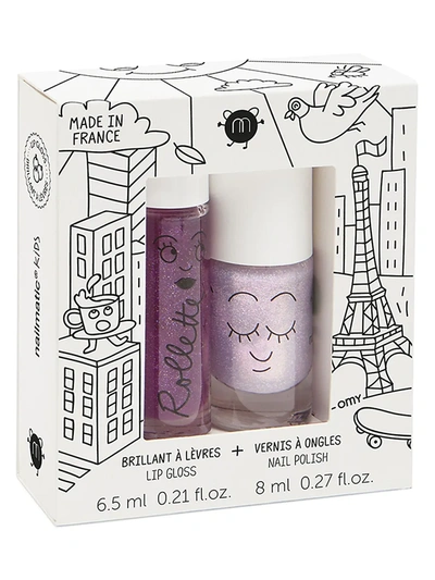 Nailmatic Girl's Lovely City 2-piece Lip Gloss & Nail Polish Duo Set In Assorted Pre-pack (see Table