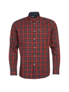Barbour Mens Tartan 8 Tailored Shirt In Red