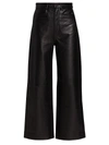Proenza Schouler White Label Women's Straight-leg Leather Pants In Black