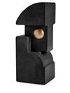 L'objet Cubisme Earthenware Bookend In Black, Gold