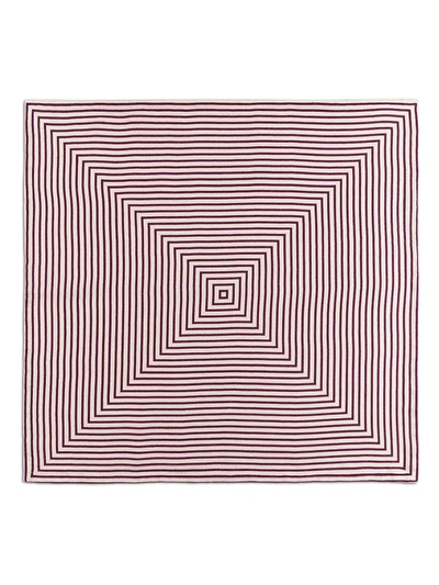 L'objet Concorde 4-piece Stripe Linen Sateen Napkin Set In Red