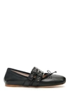 Miu Miu Nappa Ballerinas In Black