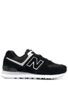 NEW BALANCE LOGO PATCH SUEDE TRAINERS