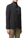 LARDINI SINGLE-BREASTED FLOWER-PIN BLAZER