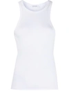 Anine Bing Eva Fitted Tank Top In White
