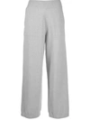 Barrie Wide Cashmere Trousers In Grey