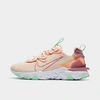 Nike Women's React Vision Running Shoes In Crimson Tint/atomic Pink/cucumber Calm/desert Berry