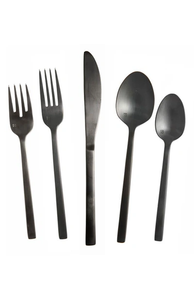 Fortessa Arezzo 20-piece Flatware Set In Black