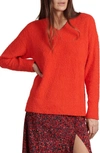 Sanctuary Teddy Mock Neck Sweater - 100% Exclusive In Party Red