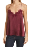 CAMI NYC THE RACER SILK CHARMEUSE CAMISOLE,A5-CHARMDNU