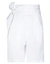 MAURO GRIFONI GRIFONI WOMAN SHORTS & BERMUDA SHORTS WHITE SIZE 4 COTTON,35453922QX 4