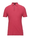 Zanone Man Polo Shirt Red Size 40 Cotton