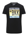 BIKKEMBERGS BIKKEMBERGS MAN T-SHIRT BLACK SIZE S COTTON, ELASTANE,12514623TS 3