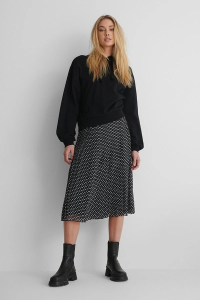 Na-kd Midi Pleated Skirt Black
