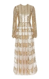 VALENTINO WOMEN'S SEQUINED TULLE GOWN