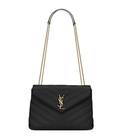 Saint Laurent Small Loulou Shoulder Bag In Blue Sea