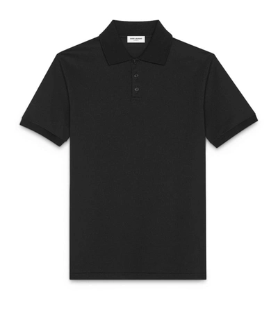 SAINT LAURENT COTTON POLO SHIRT,16115947