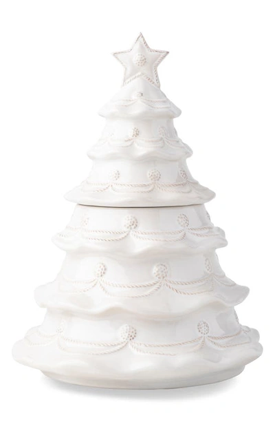 JULISKA JULISKA BERRY & THREAD WHITEWASH CHRISTMAS TREE COOKIE JAR,JA130W