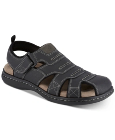 Dockers Men's Searose Closed-toe Fisherman Sandals In Black