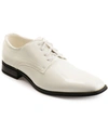 Vance Co. Cole Mens Patent Lace-up Oxfords In White