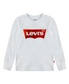 Levi's Teen Logo-embroidered Sweatshirt In White/red