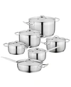 BERGHOFF HOTEL 18/10 STAINLESS STEEL 12 PIECE COOKWARE SET