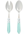 Vietri Aladdin Brilliant 2-pc. Salad Server Set In Turq/aqua