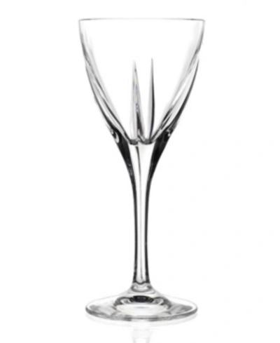 Lorren Home Trends Rcr Fusion Crystal Water Glass - Set Of 6 In Clear