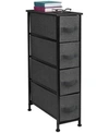 SORBUS NARROW DRESSER TOWER WITH 4 DRAWERS
