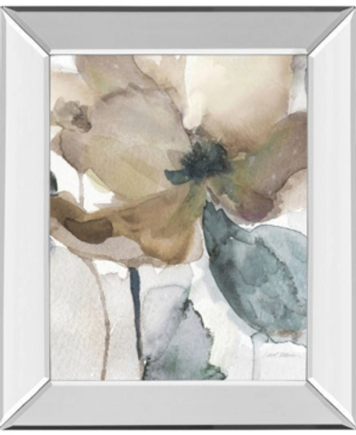 Classy Art Watercolor Poppy I By Carol Robinson Mirror Framed Print Wall Art In Tan