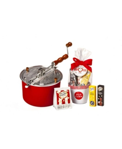 Wabash Valley Farms Holiday For The Love Of Popcorn Red Whirley Pop Giftset