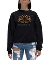 LA POP ART WOMEN'S WORD ART CREWNECK NAMASTE SWEATSHIRT