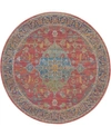 Nourison Ankara Global Anr01 Multi 6' Round Rug In Multi