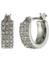 GIVENCHY PAVE HUGGIE HOOP EARRINGS