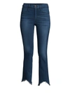 3X1 WOMEN'S ELETA AUTHENTIC MID-RISE STRAIGHT-LEG CROPPED JEANS,0400099008489