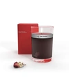 Red Flower Moroccan Rose Petal Topped Candle, 6 oz In Burgundy