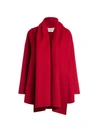 VALENTINO DRAPED WOOL & CASHMERE JACKET,400013004313