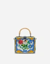 DOLCE & GABBANA DOLCE BOX BAG IN HAND-PAINTED MAJOLICA WOOD