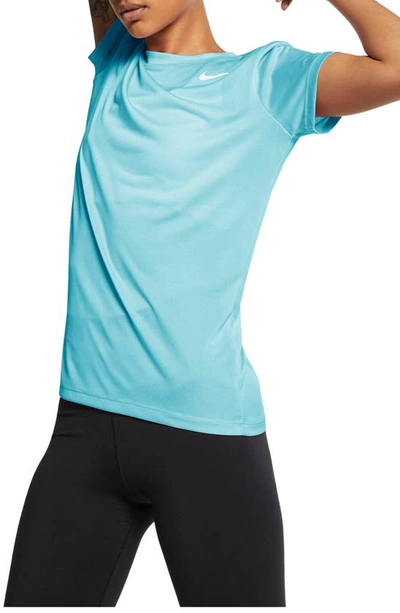 Nike Plus Size Dry Legend Training Top In Glacier Ice