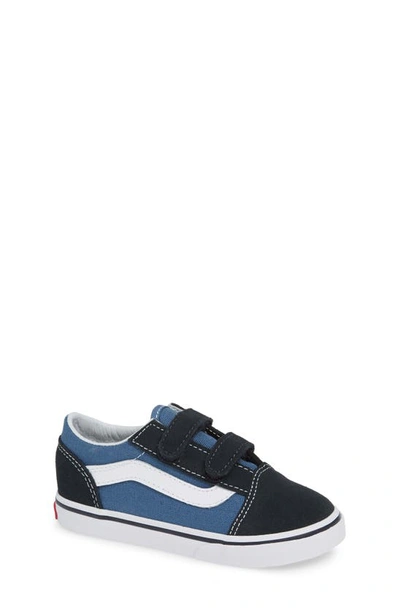 Vans Babies' Old Skool Suede And Canvas Trainers 1-4 Years In Navy