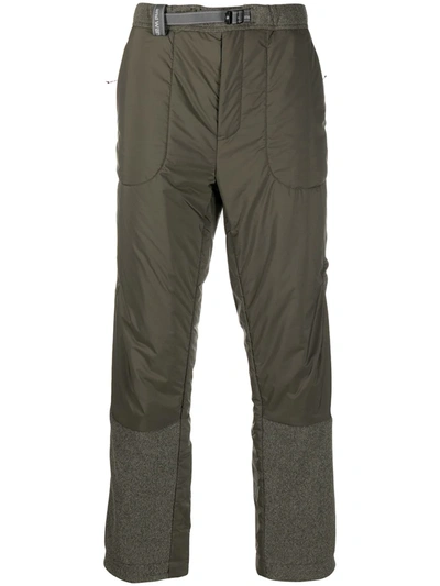 And Wander Panelled Padded Trousers In Green