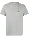Loewe Anagram-embroidered Cotton-jersey T-shirt In Grey