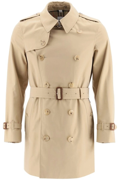 Burberry Wimbledon Belted Trench Coat In Beige